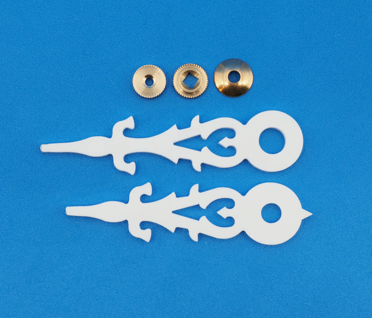 White Cuckoo Clock Hands for 100–110 mm Dial – Fits Regula & Hubert Herr Movements