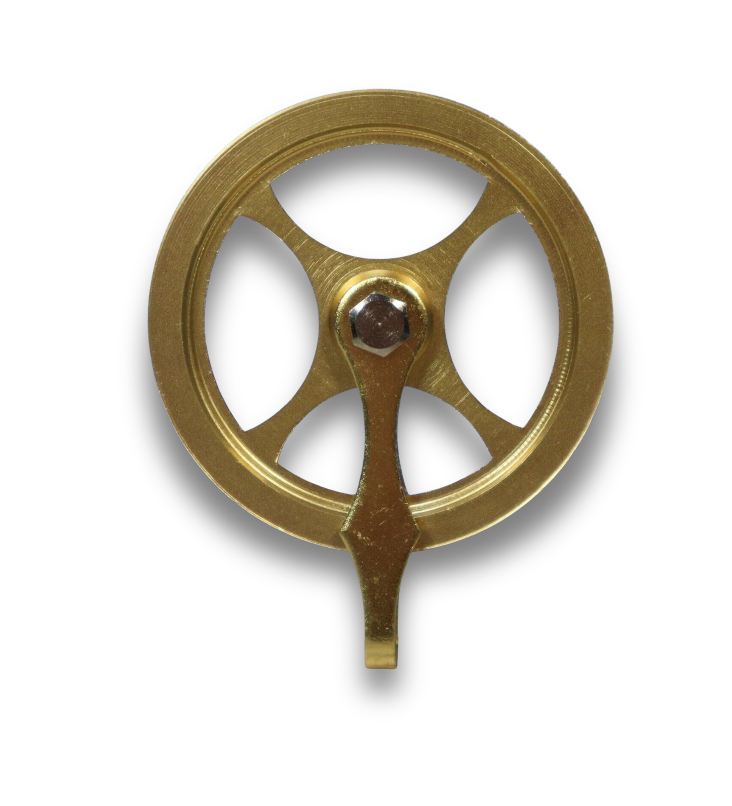 1 3/4-inch brass grandfather clock weight pulley compatible with Hermle, Kieninger, and Urgos movements