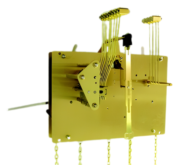 Hermle 1161-053DSK triple chime chain-driven mechanical grandfather clock movement made in Germany