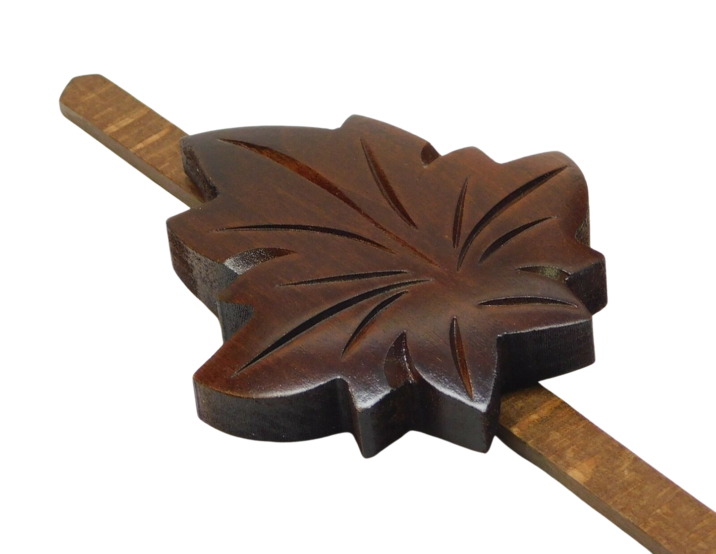 Maple Leaf Cuckoo Clock Pendulum with Timekeeping Adjustment – 3" x 8 3/4"
