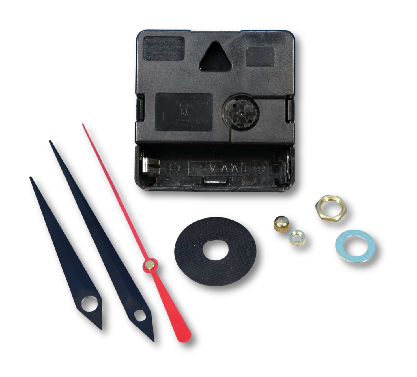 Quartex Q-80 quartz battery clock movement with 7/8 inch shaft and sword hands