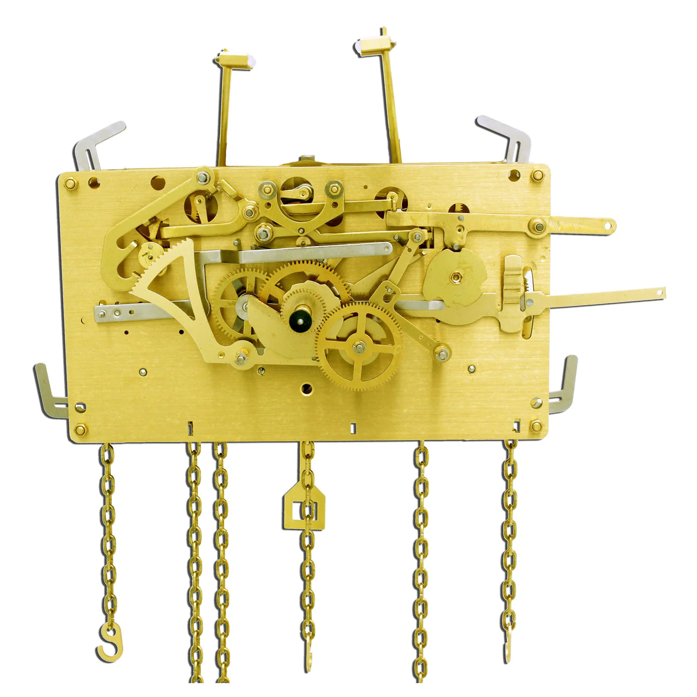 Urgos UW03096 mechanical grandfather clock movement, triple chime, German made, factory fresh with chains and hardware