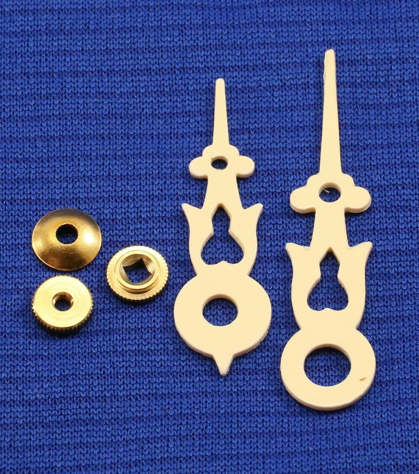 Regula Cuckoo Clock Hands For 90 mm or 3 1/2" Dial Cream Color w/ Nuts