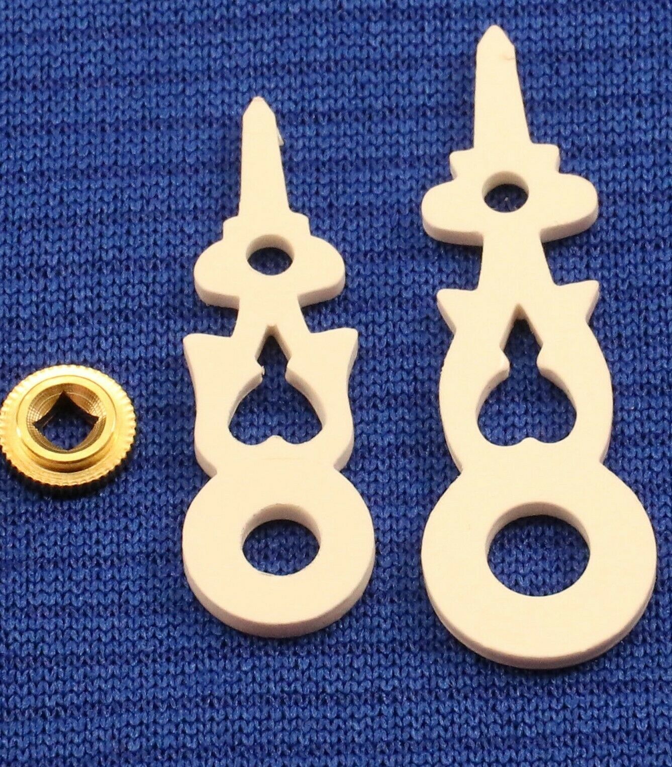 Cuckoo Clock Hands New Parts To Fit a 70 mm or 2 3/4" Diameter Dial White