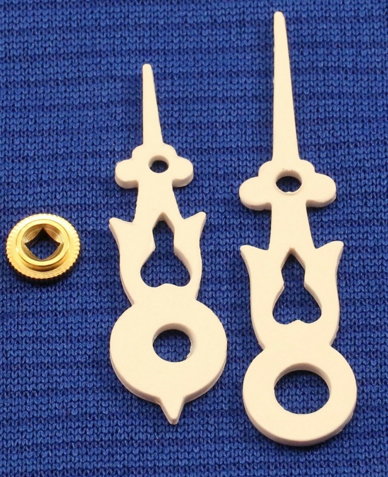 Cuckoo Clock Hands To Fit a 90 mm or 3 1/2" Diameter Dial White