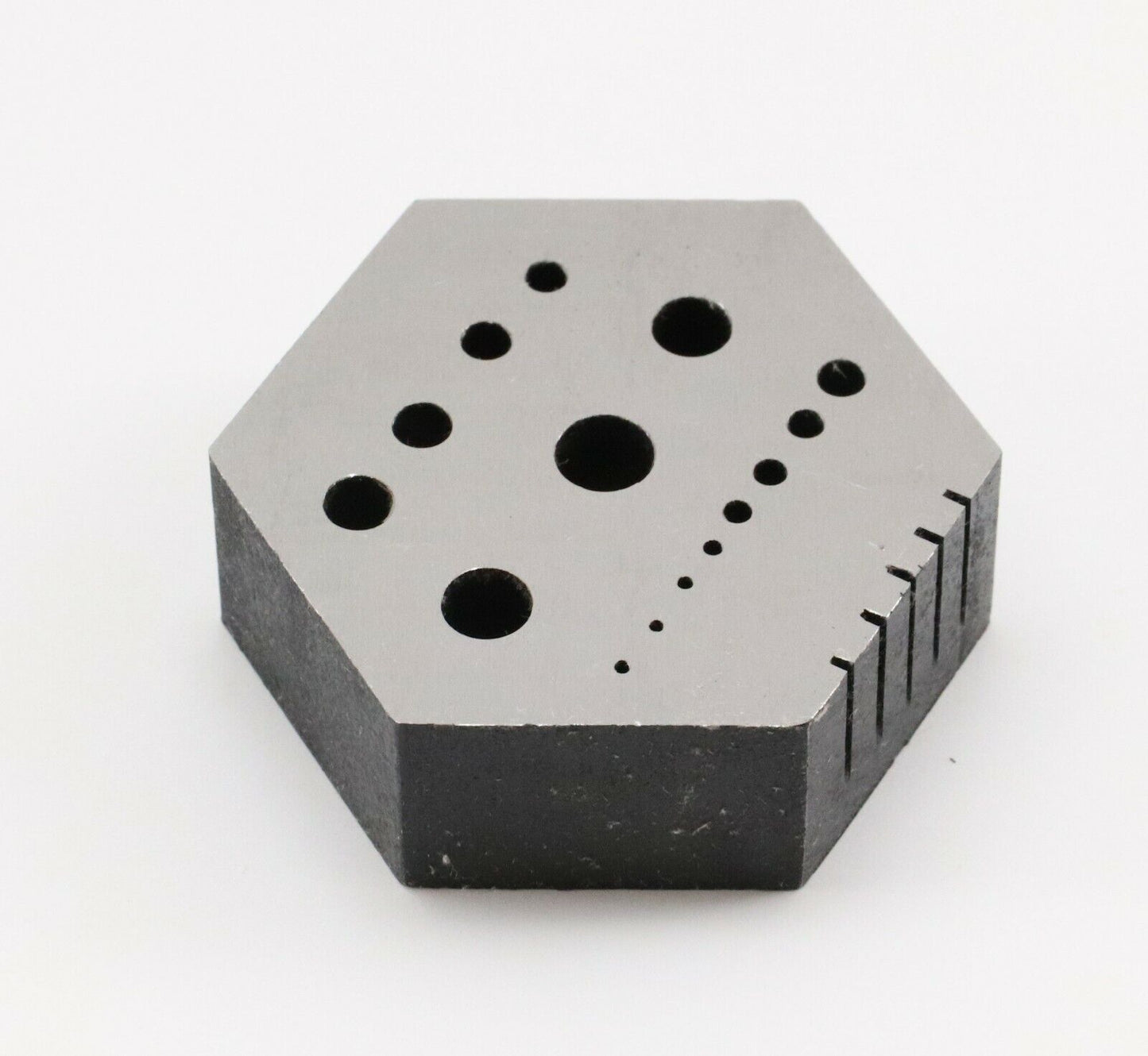 Hexagonal Anvil Bench Block Staking Riveting Drilling Tool Clocks Watch Hex