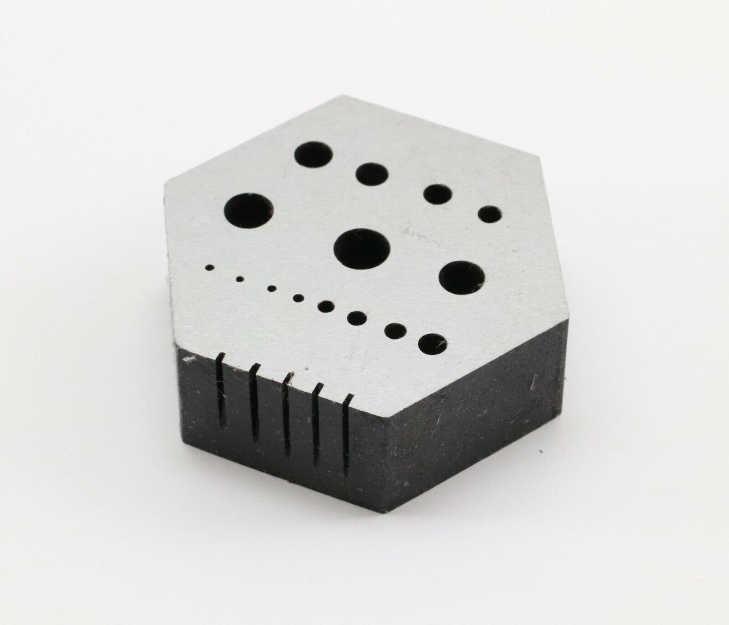 Hexagonal Anvil Bench Block Staking Riveting Drilling Tool Clocks Watch Hex