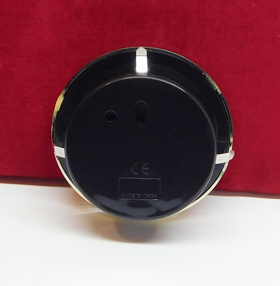 2 3/4" Quartz Clock Insert Fit Up Movement 70 mm Gold Arabic Dial