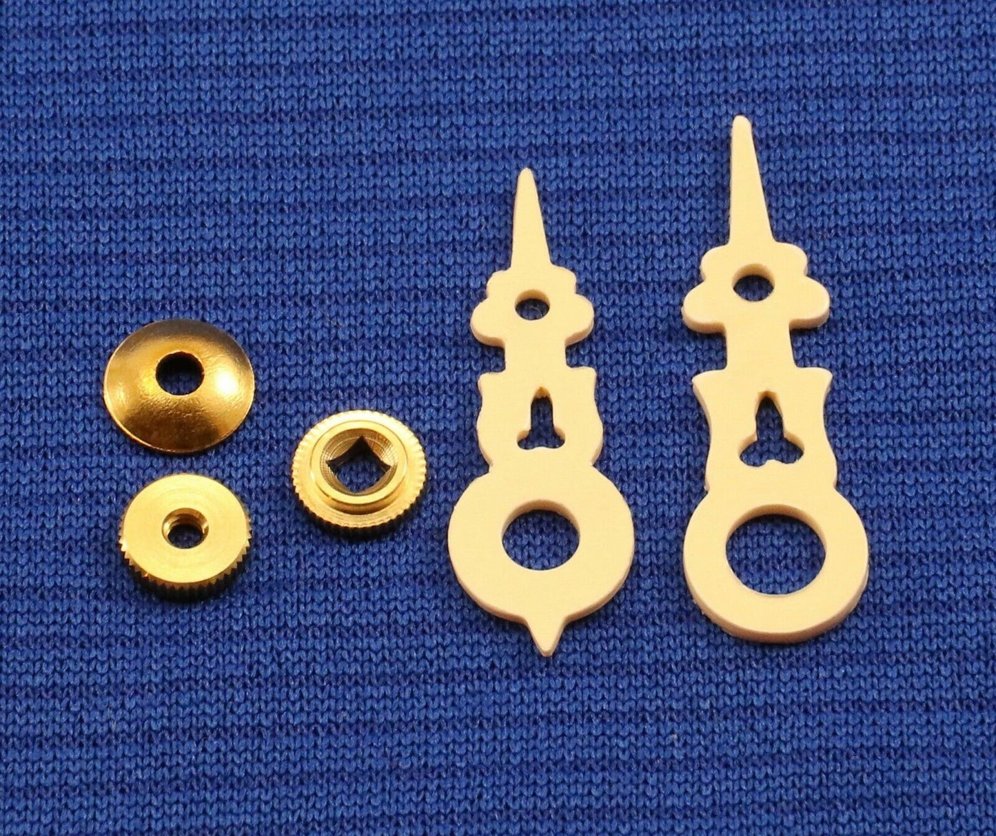 Regula Cuckoo Clock Movement Hands For 60 mm or 2 1/4" Dial NEW CREAM w/ Nuts