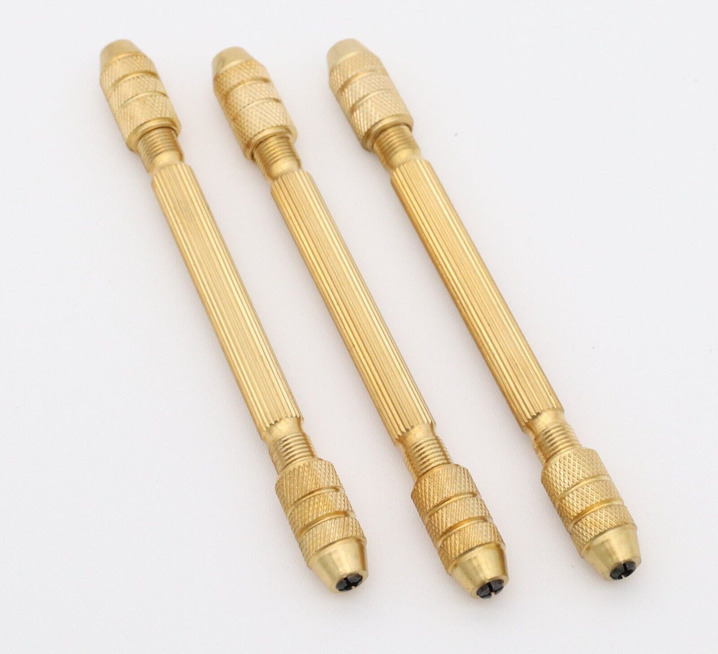 Double End Pin Vise 3 Pack Watch Clock Jewelry Repair Tool Brass Broach