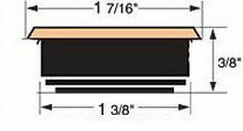 Seiko 1 7/16-inch quartz fit-up clock movement with silver bezel, white Arabic dial, black hands, and glass crystal. diagram