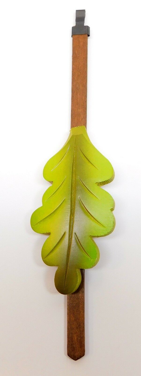 Cuckoo Clock Pendulum Oak Leaf Style Green 8 3/4" 2" Wide
