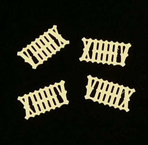 Cuckoo Clock Numeral Set Numbers Aged Cream Plastic 7/16" 11 mm Height Dial Part