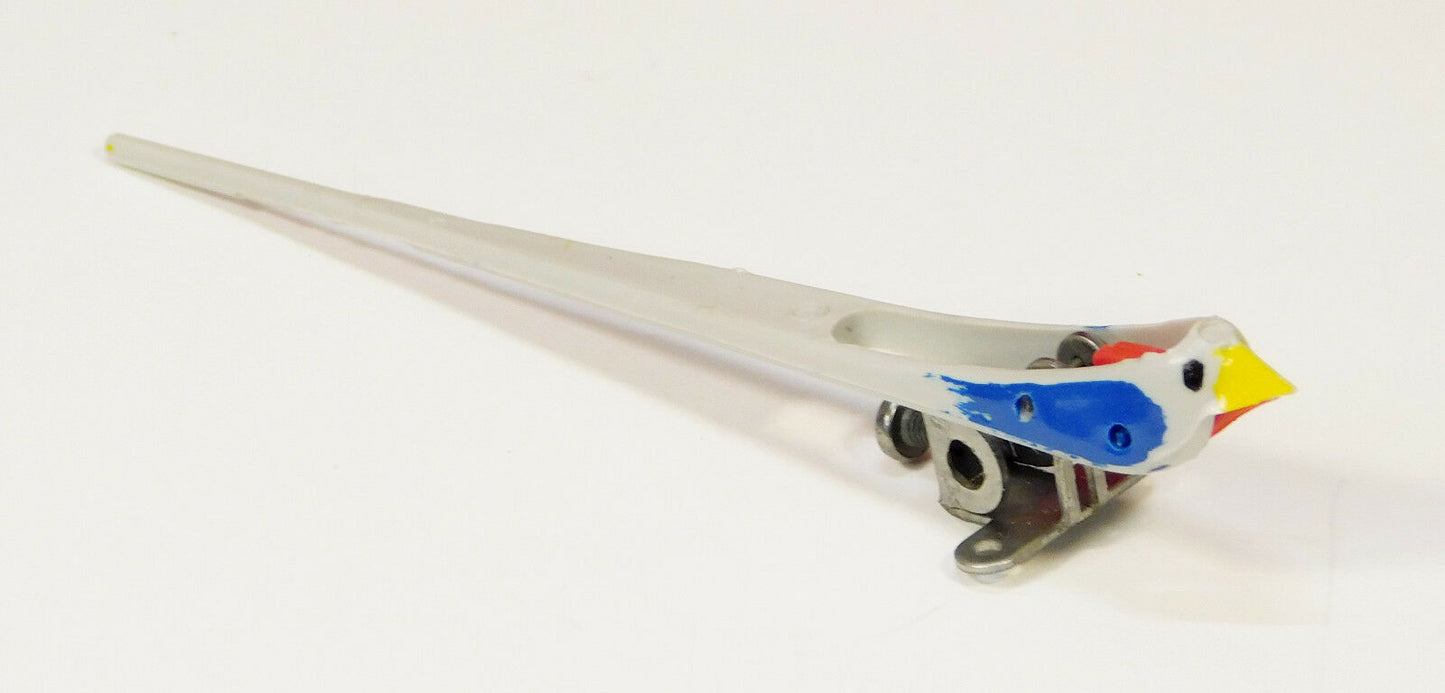 Cuckoo Clock Cuckoo Bird Metal Base Moving Mouth 3 3/8" Long