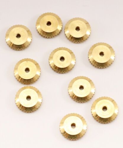 Hermle Clock Hand Nut Brass 10 Pack Mechanical Grandfather Movement 10 mm 3/8"