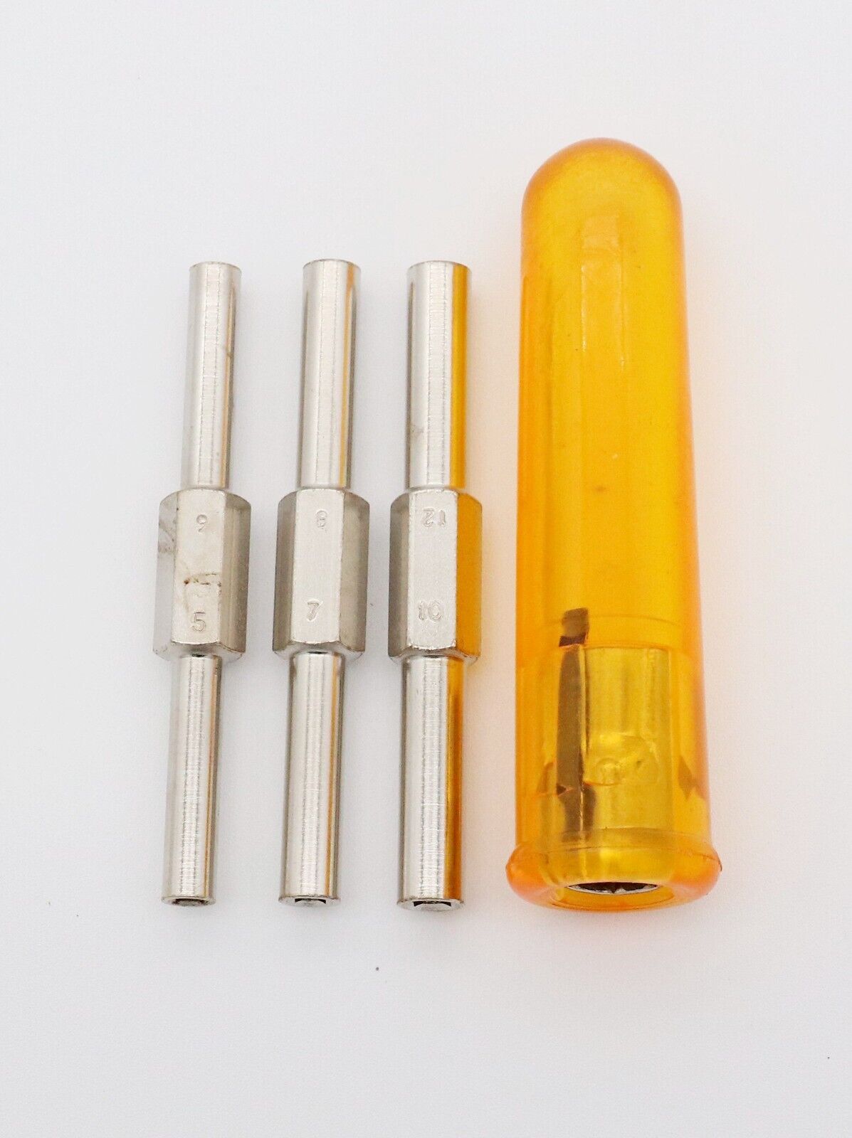 4 Piece Clock Mainspring Let Down Tool Set for Safe Clock Repair and Winding 3.5-5.25 mm