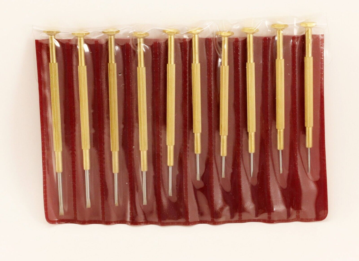 Mini Screwdriver Set of 10 Assorted Size Flat Blade Watch/Clock Repair