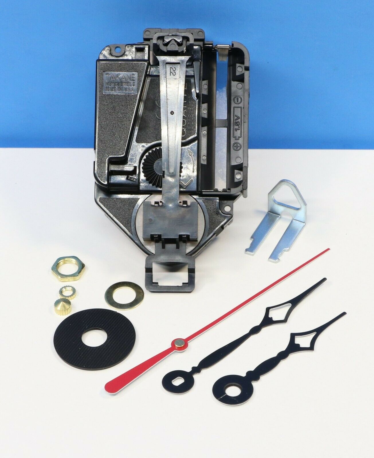 Takane Mini Quartz Battery Pendulum Clock Movement - Movement Only - Eli Terry Hands