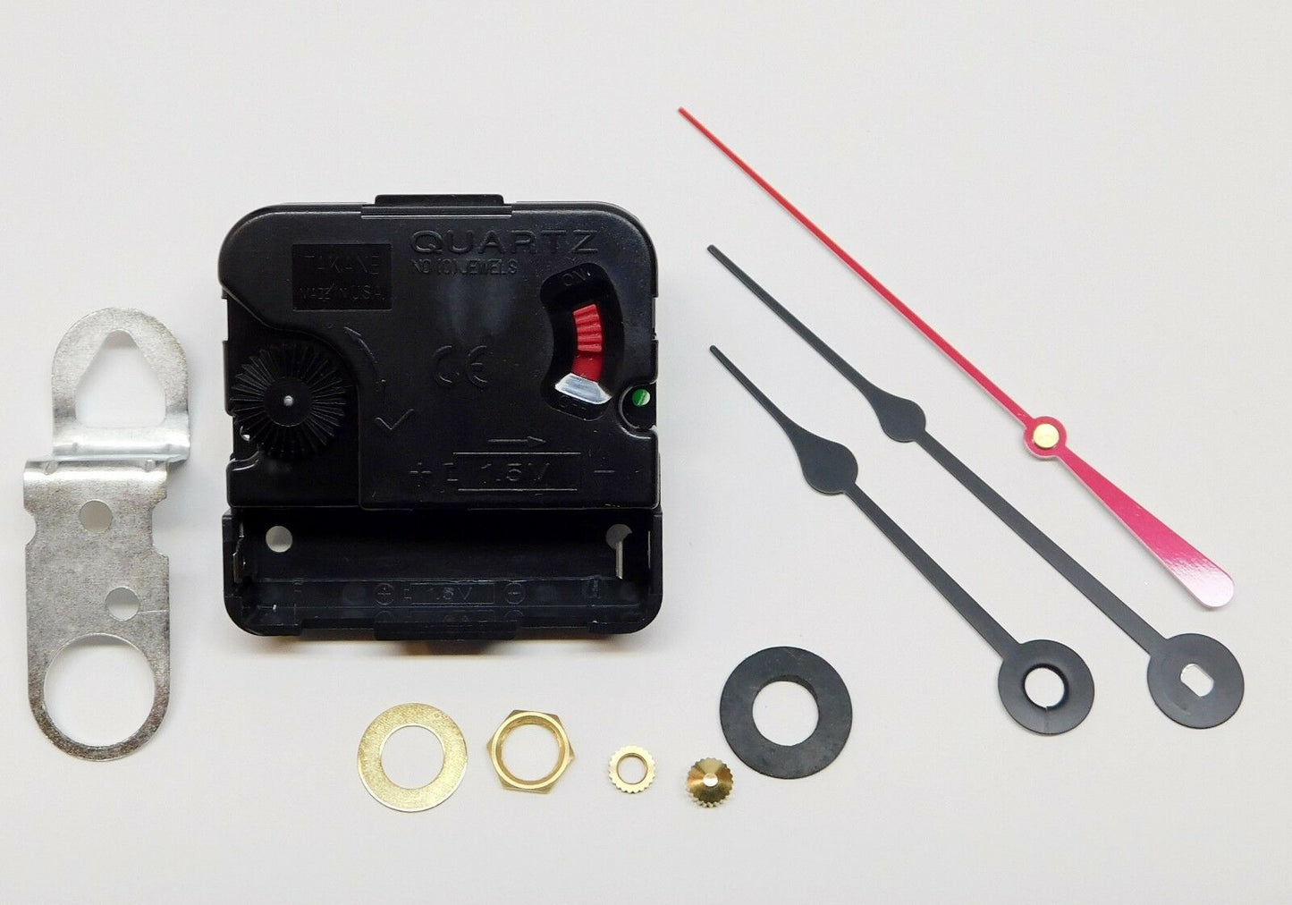 Takane Quartz Clock Movement - Spade Hands - Battery-Powered