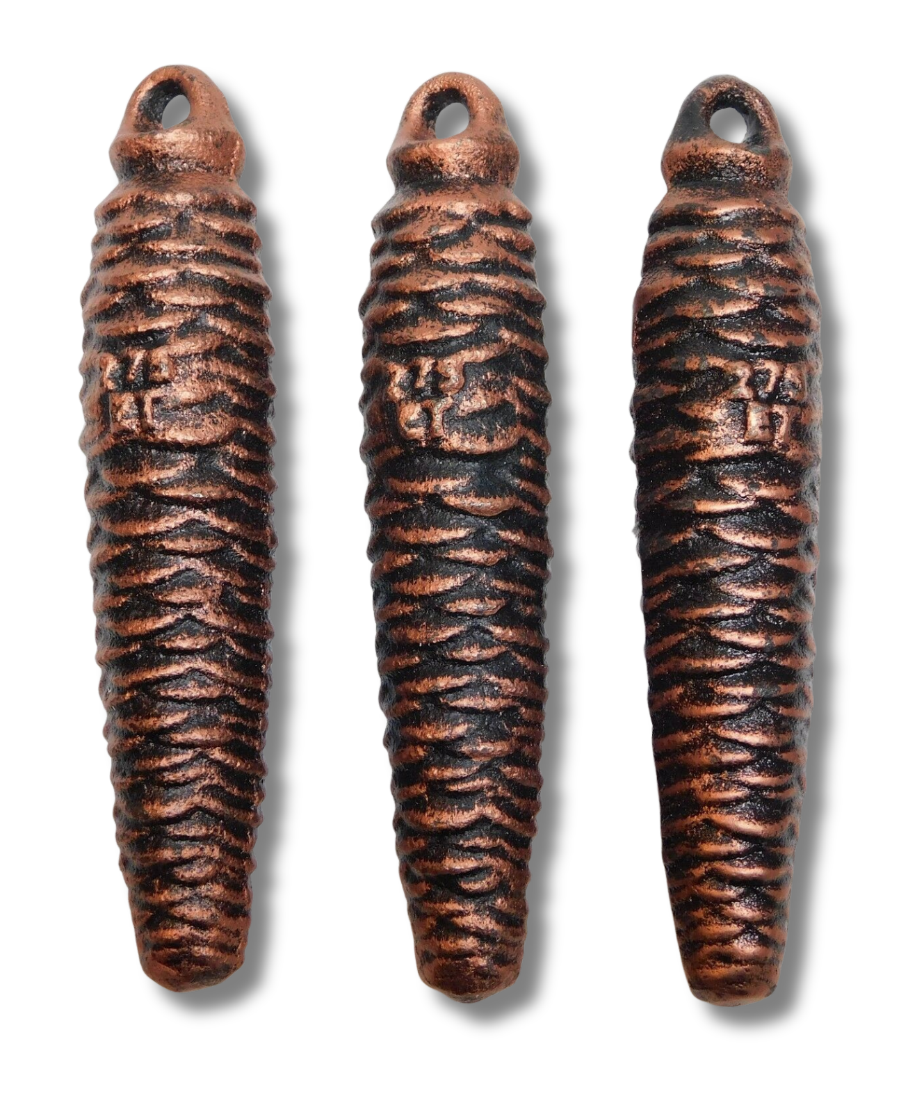 Set of 3 Cast Iron Cuckoo Clock Weights for 1 Day Regula 25 Movements ...