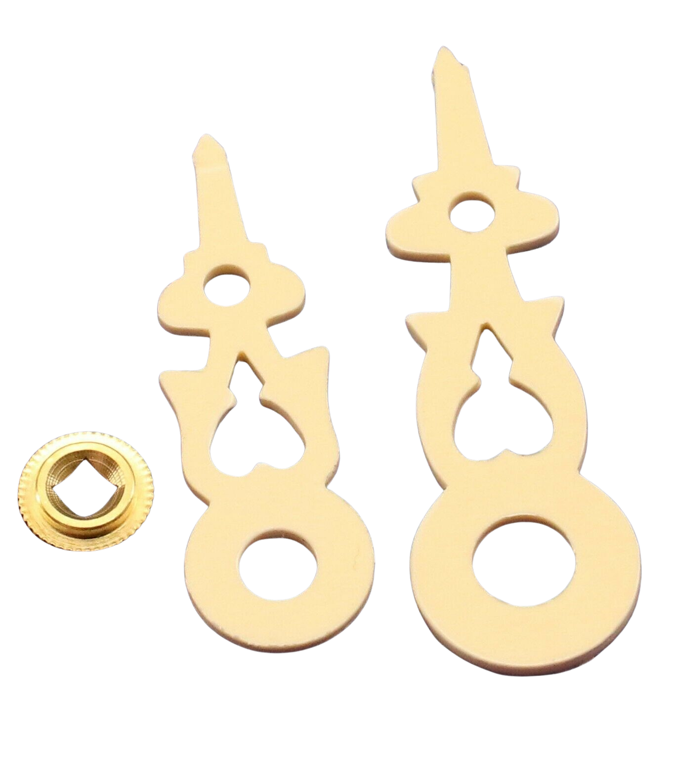 cream cuckoo clock hands for 70mm dial fits Regula and Hubert Herr movements