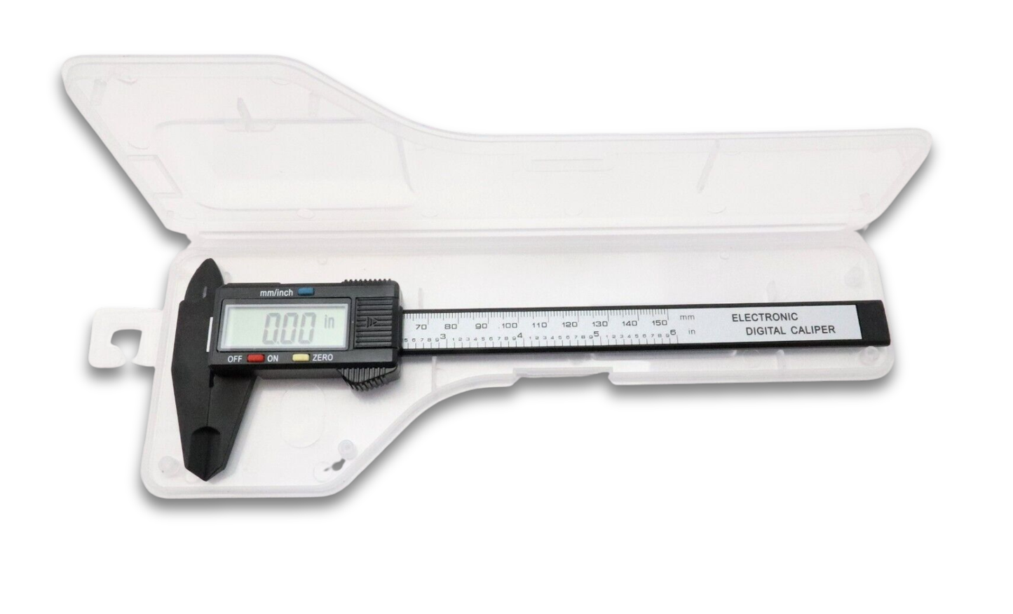 Digital Caliper Measuring Gauge – 0–150 mm / 0–6" – Metric & Inch Display with Case