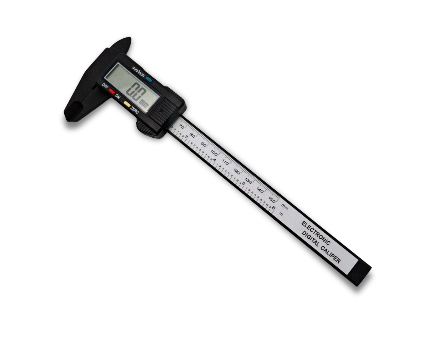 Digital Caliper Measuring Gauge – 0–150 mm / 0–6" – Metric & Inch Display with Case