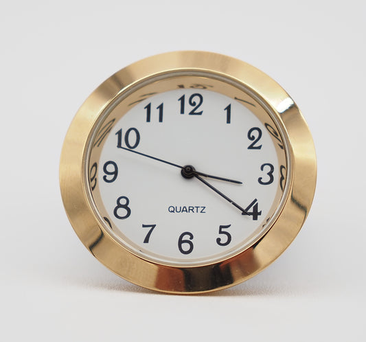 1 7/16" Insert Fit-Up Seiko Clock Movement 37 mm Quartz White Arabic Dial 37GWA