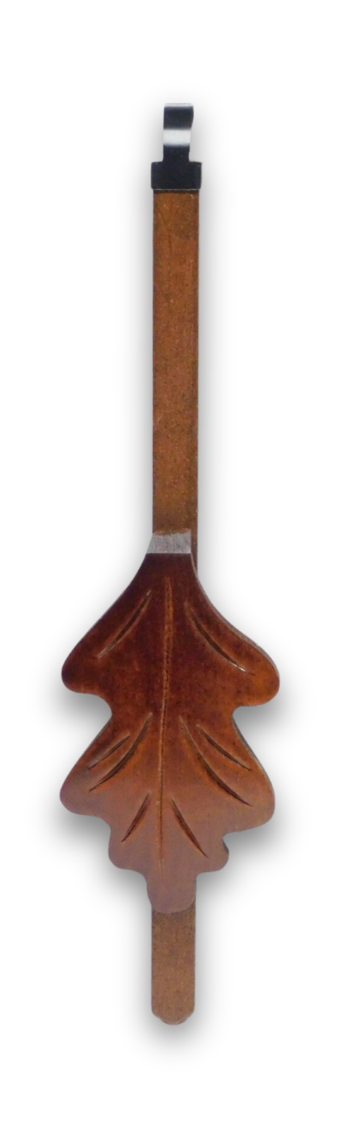 German-made oak leaf cuckoo clock pendulum with 2 inch bob and adjustable timekeeping slider
