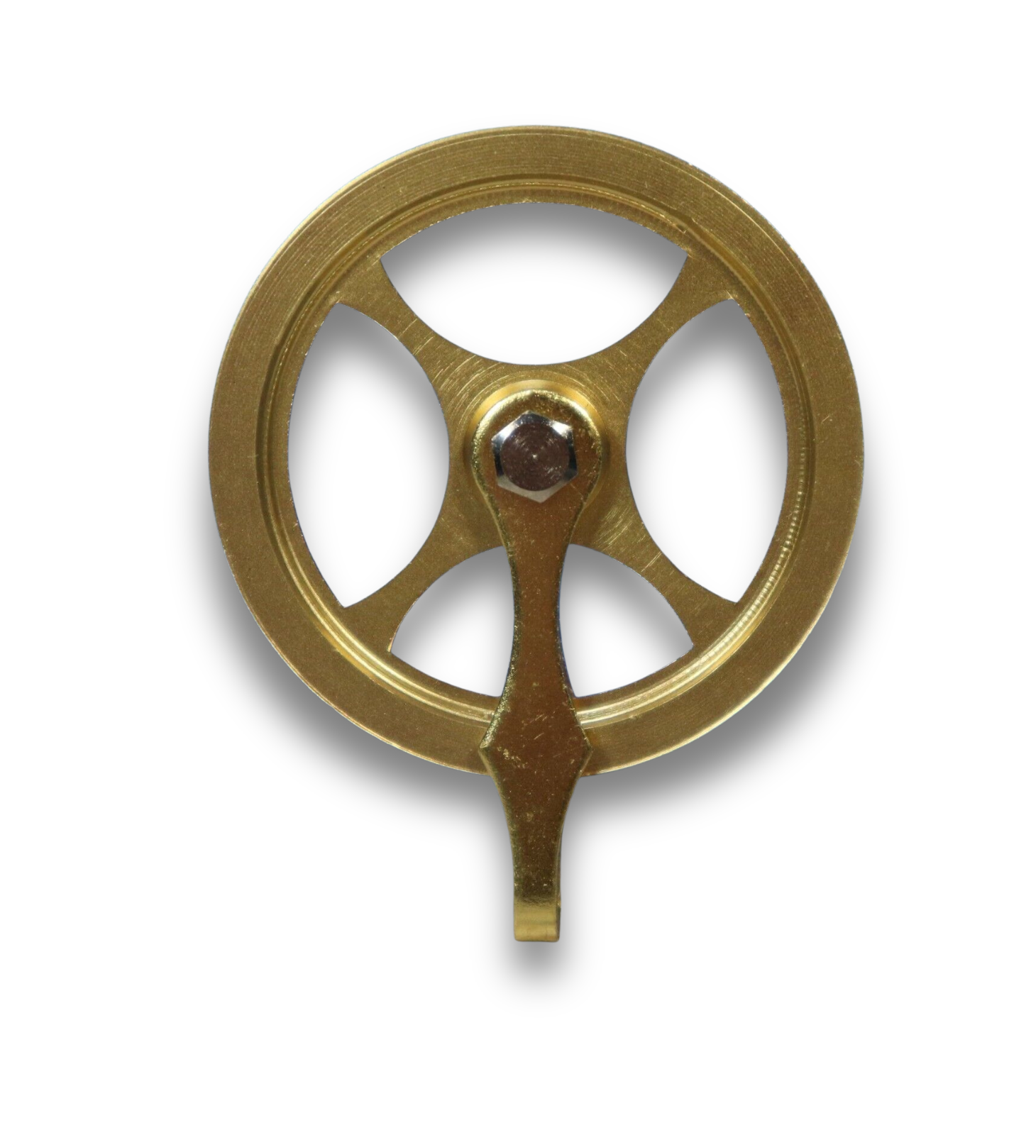 1 3/4-inch brass grandfather clock weight pulley compatible with Hermle, Kieninger, and Urgos movements
