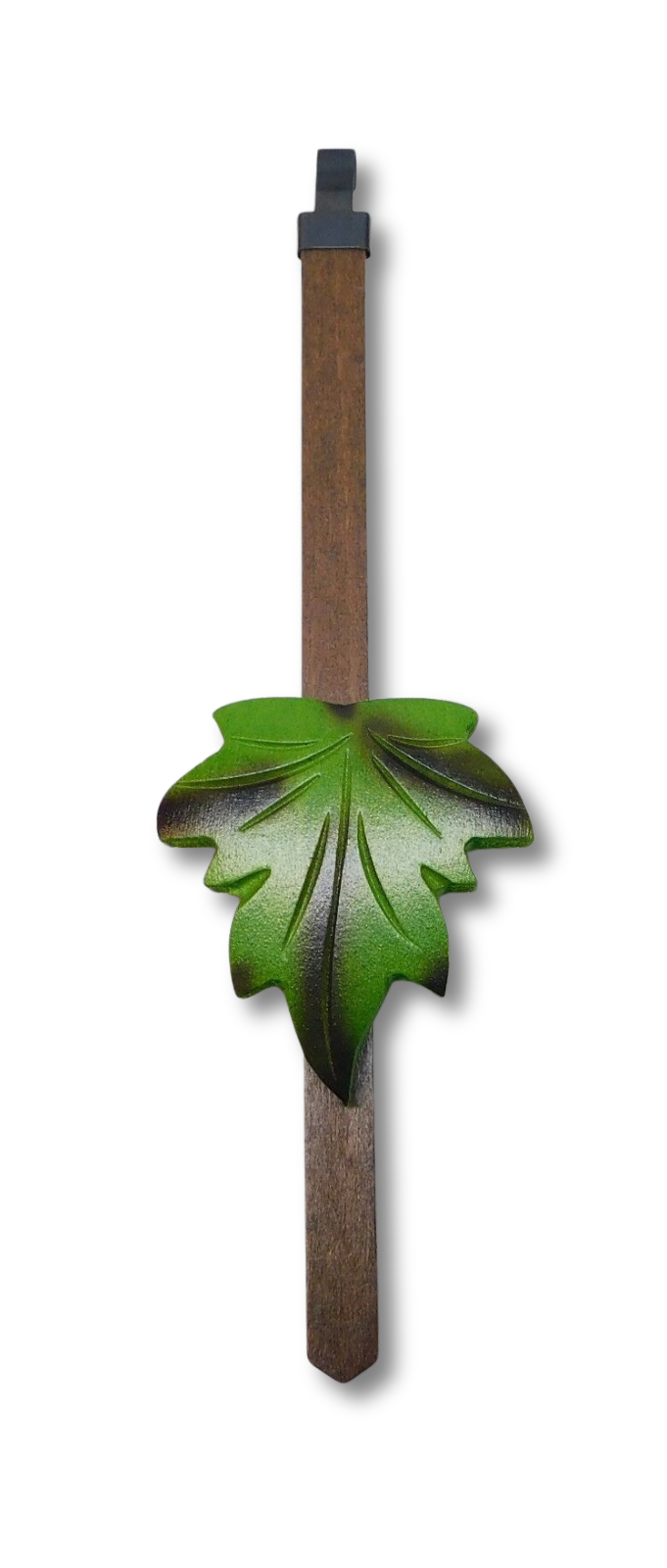 green maple leaf cuckoo clock pendulum 2 x 7.25 inch with timekeeping adjustment slider