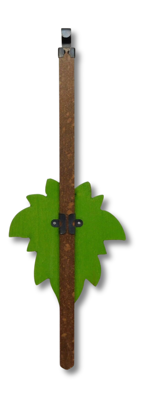 Green Maple Leaf Cuckoo Clock Pendulum – 3" x 8 3/4" Bob with Adjustable Timekeeping
