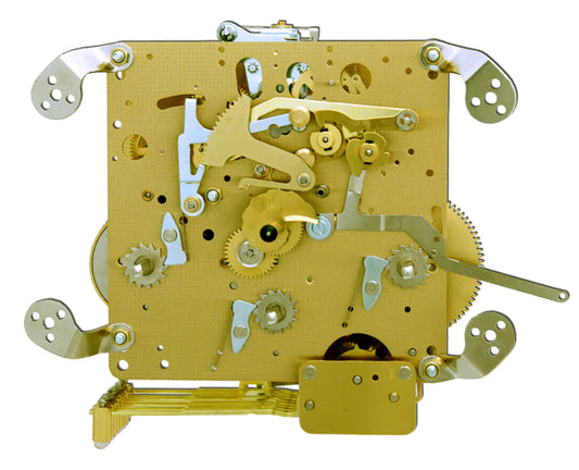 Hermle 1051-020 triple chime mechanical wall and mantel clock movement with bottom hammers