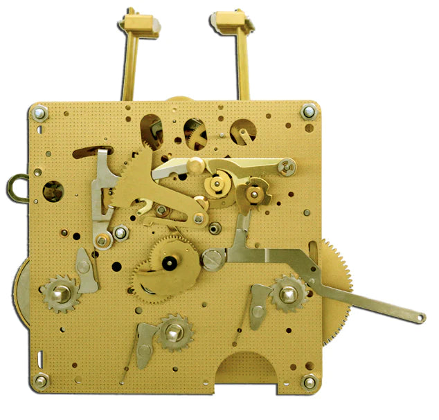 Hermle 1051-051 triple chime mechanical wall and mantel clock movement with side hammers and 120 mm plates