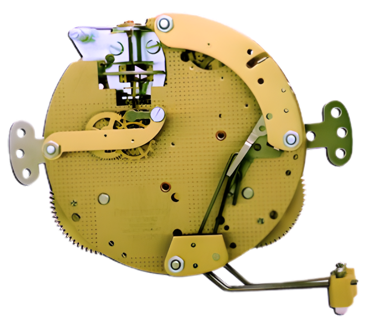 Hermle 130-020 mechanical wall and mantel clock movement with half hour strike
