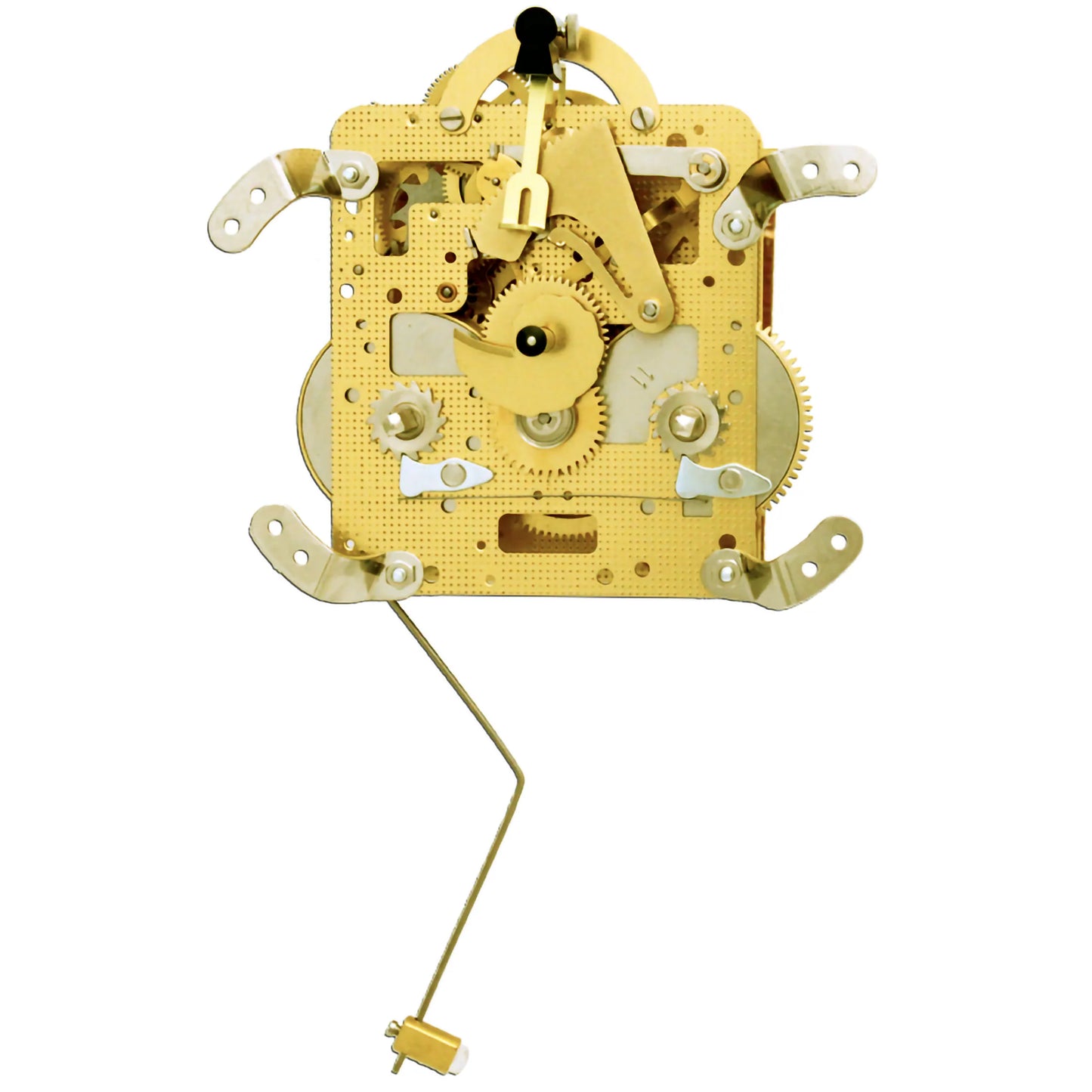 Hermle 141-020 mechanical wall and mantel clock movement with half-hour strike and bottom hammer