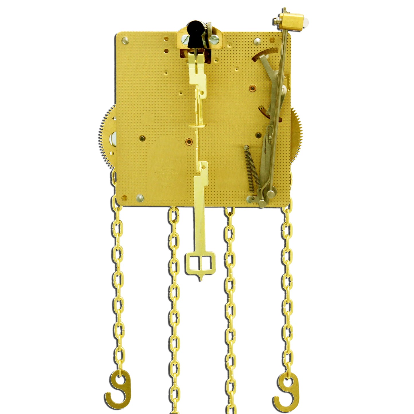 Hermle 261-030 mechanical clock movement with half-hour strike and chain drive