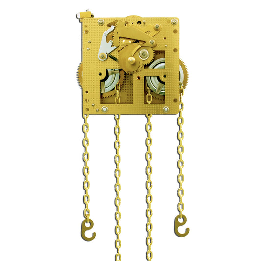 Hermle 261-030 mechanical clock movement with half-hour strike and chain drive
