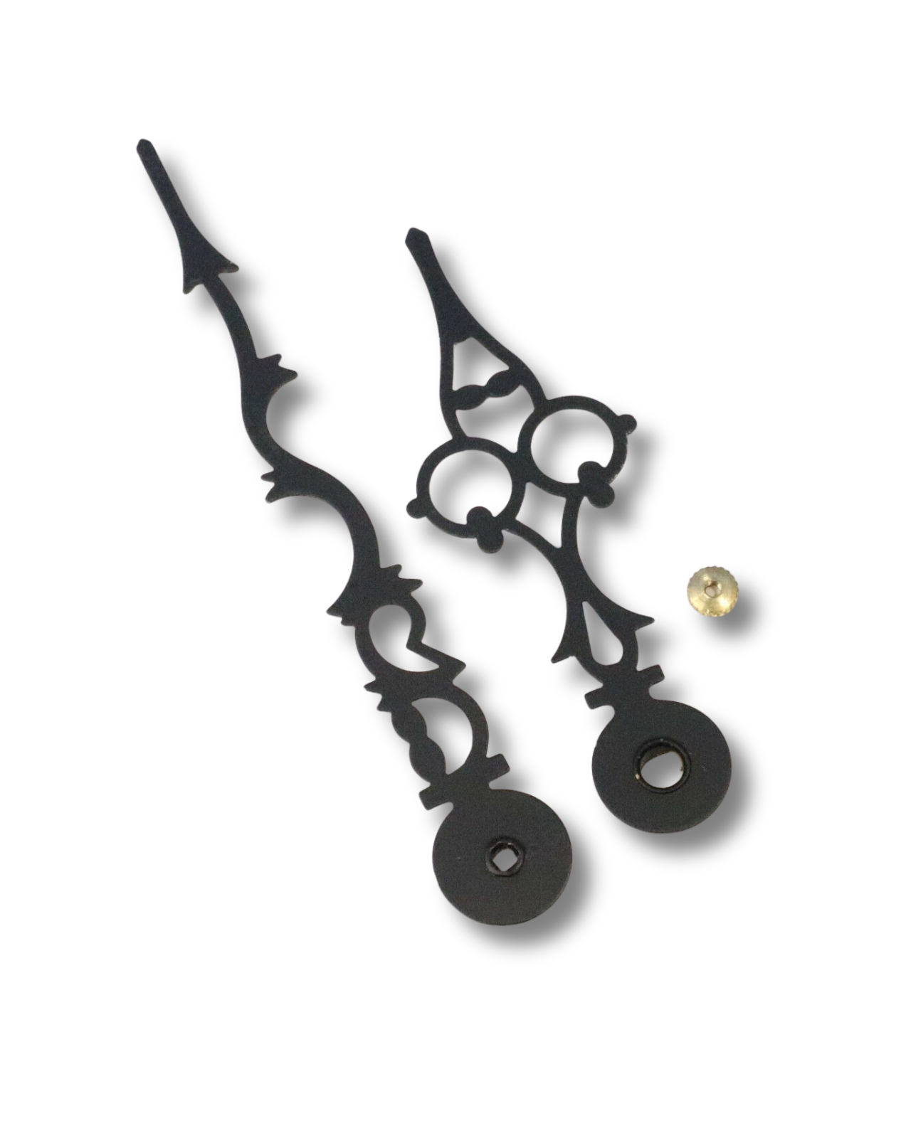 Howard Miller 4 inch serpentine grandfather clock hands for mechanical movements with brass hand nut