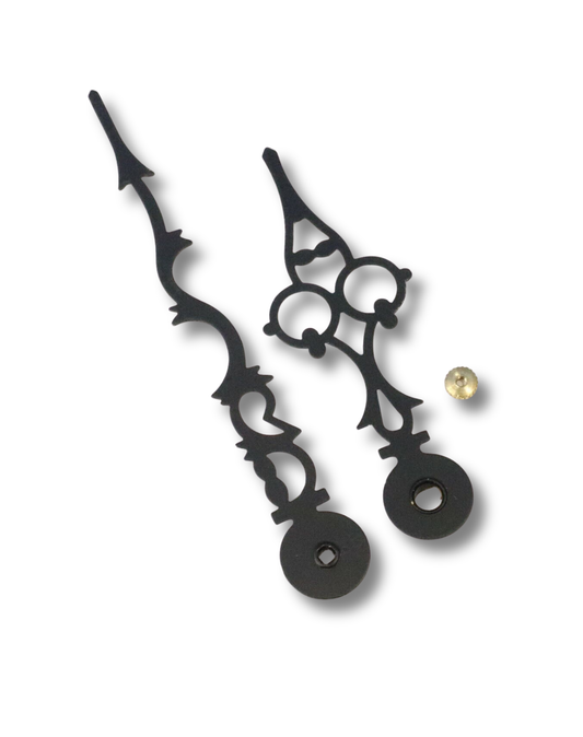 Howard Miller 4 inch serpentine grandfather clock hands for mechanical movements with brass hand nut