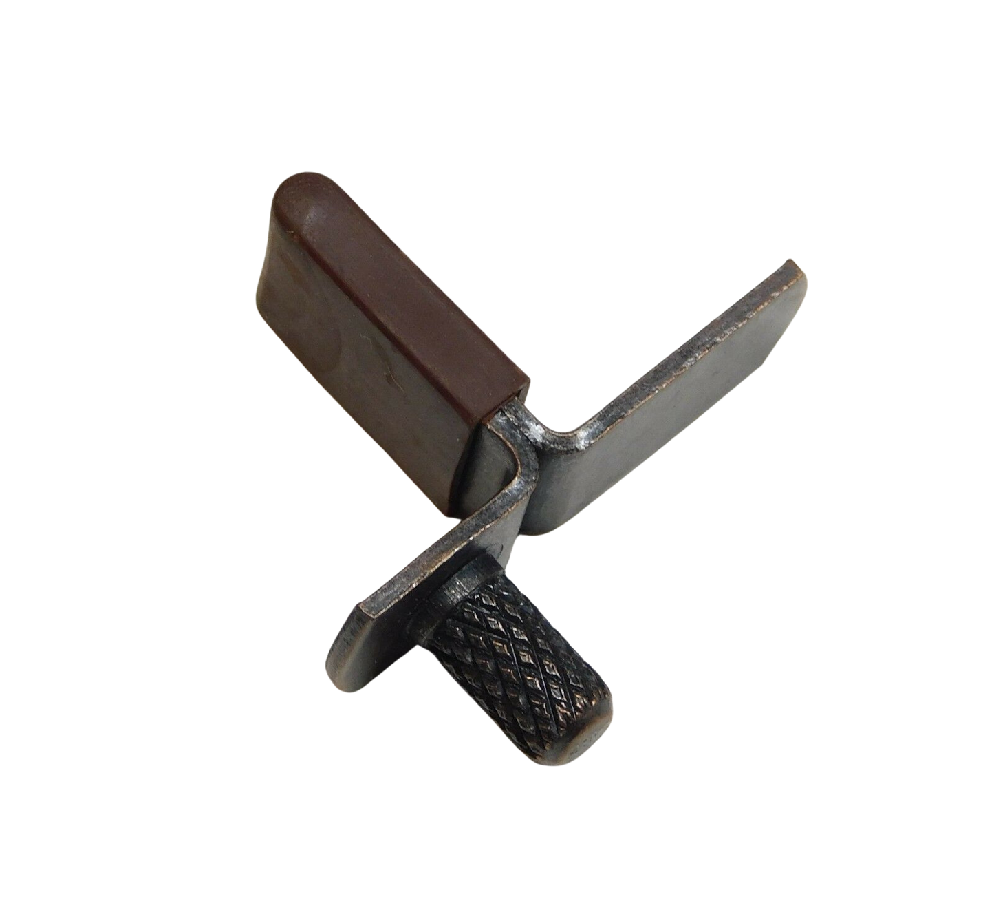 Metal glass shelf bracket for Howard Miller and Ridgeway curio cabinets with rubber shelf support