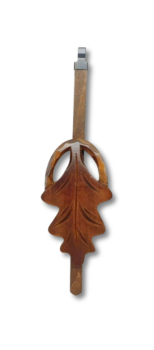 deluxe oak leaf cuckoo clock pendulum 2.25 x 8 inch German made with timekeeping adjustment