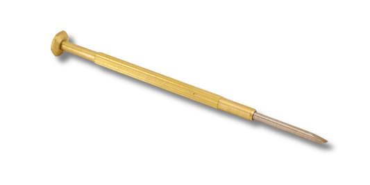 flat blade brass handle mini screwdrivers for jewelry and eyeglass repair