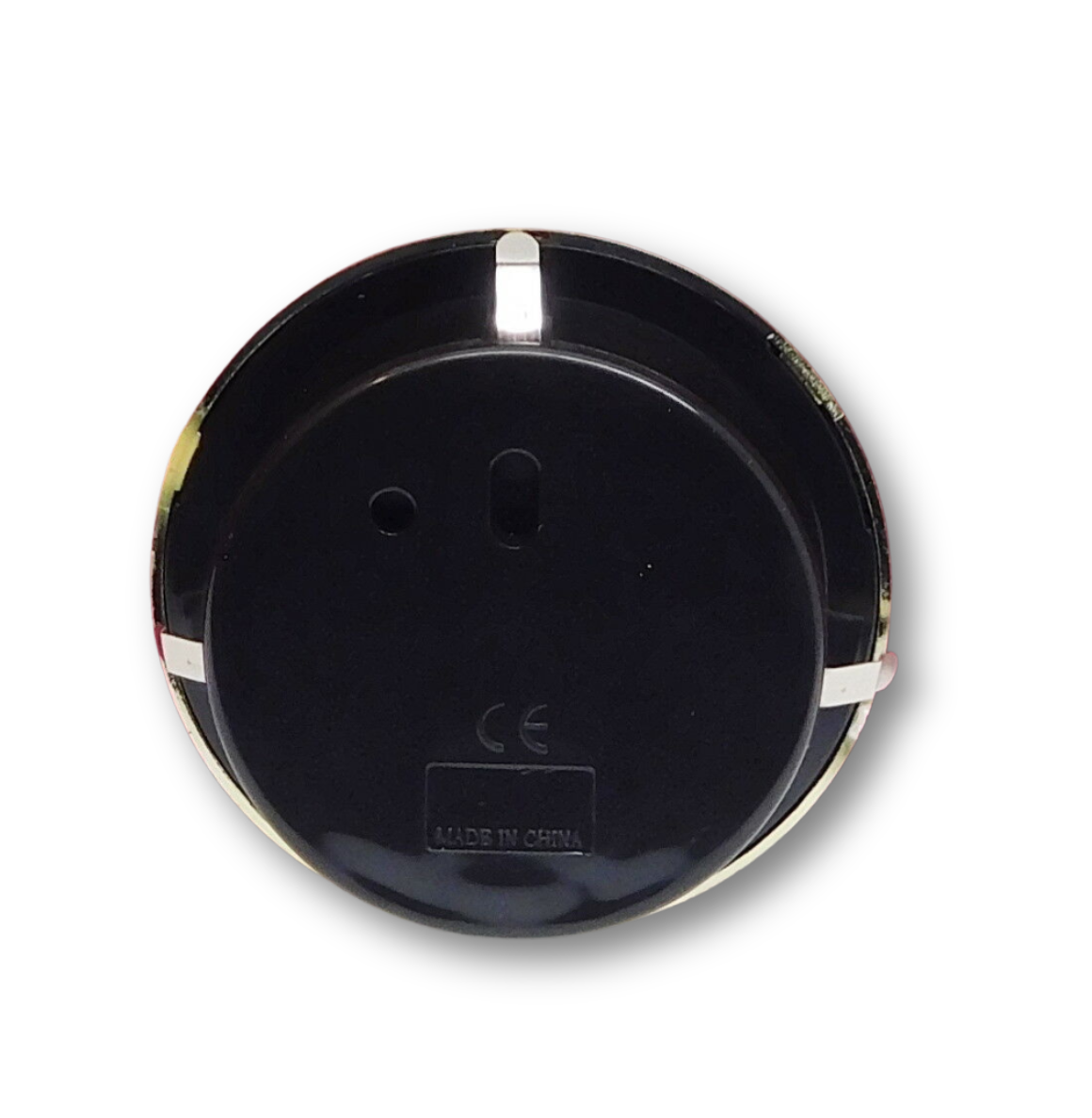 2 3/4 inch quartz clock insert with cream Roman dial, black spade hands, and gold bezel – GIR2.75 fit-up movement