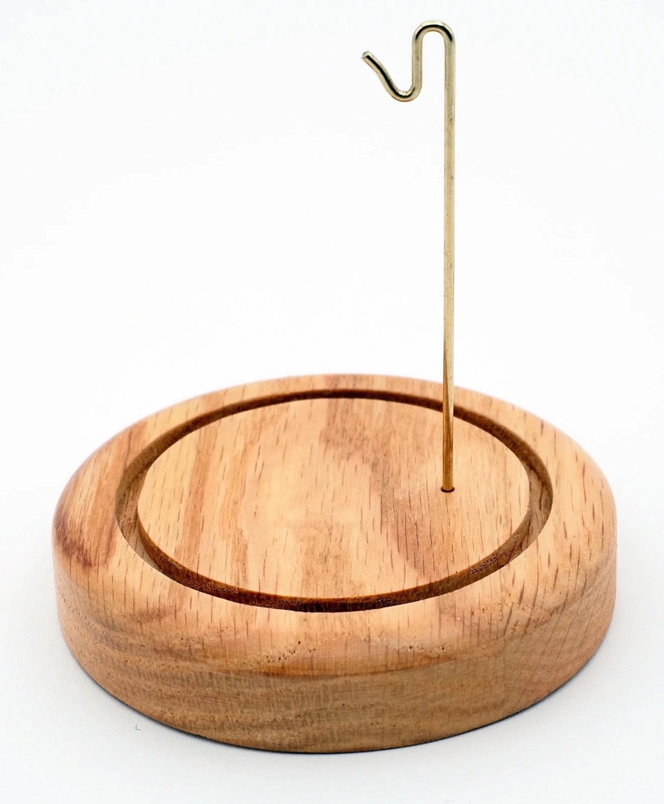 Pocket Watch Display Dome - Natural Satin Wood Base – 3" x 4"