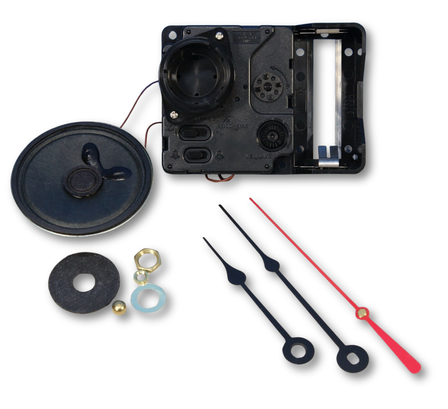 Seiko SKP quartz chime mantel clock movement with spade hands and speaker