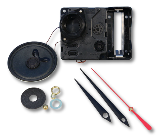 Seiko SKP quartz chime mantel clock movement with sword hands and Westminster chime option