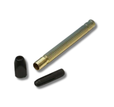 Single-end brass pin vise broach holder for watch, clock, and jewelry repair work