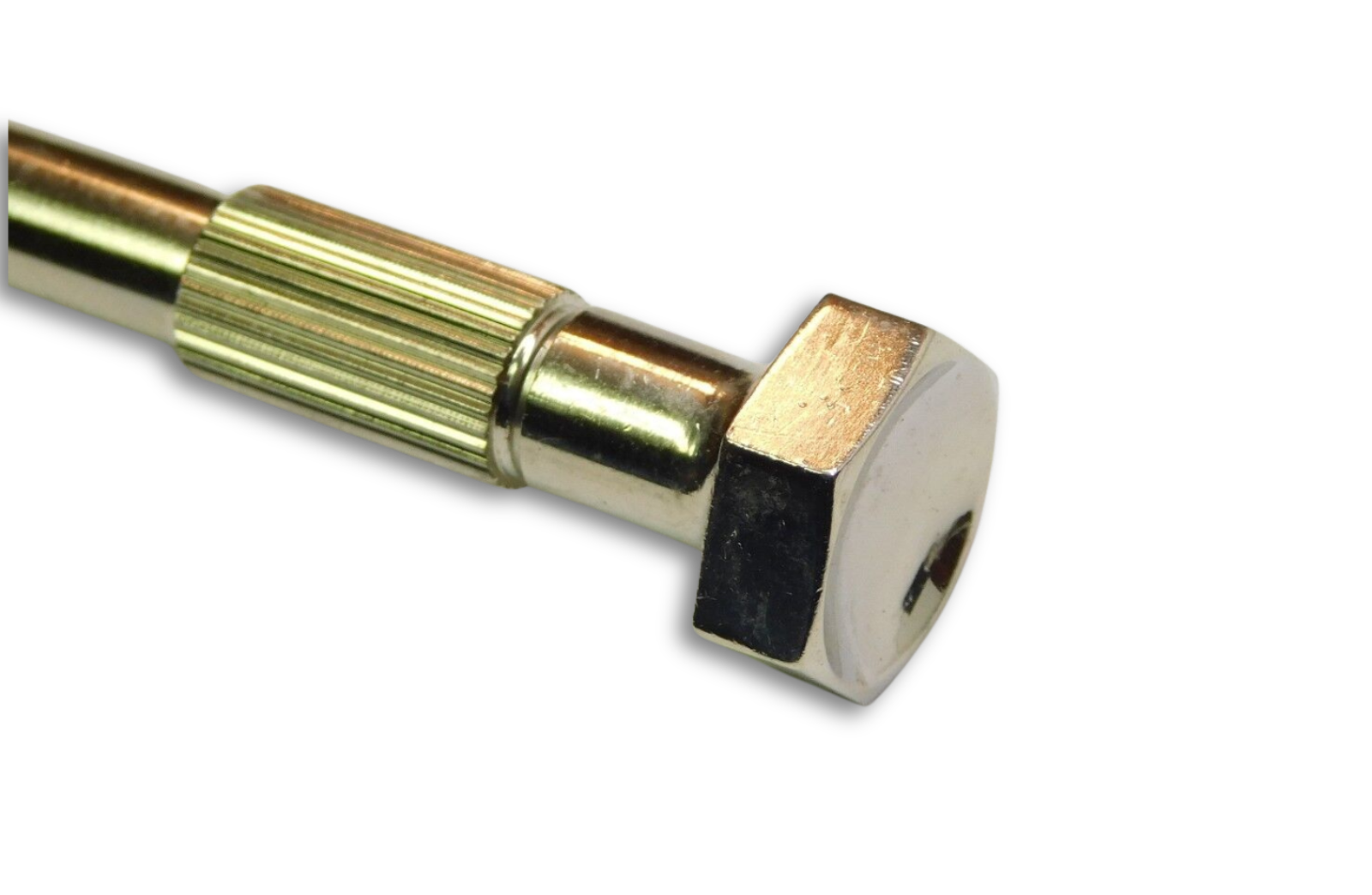 swivel-top pin vise screwdriver for watch and clock repair with nickel brass finish