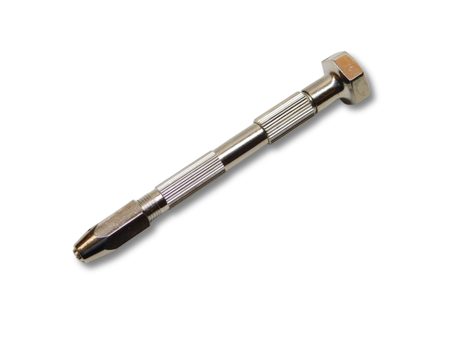 swivel-top pin vise screwdriver for watch and clock repair with nickel brass finish